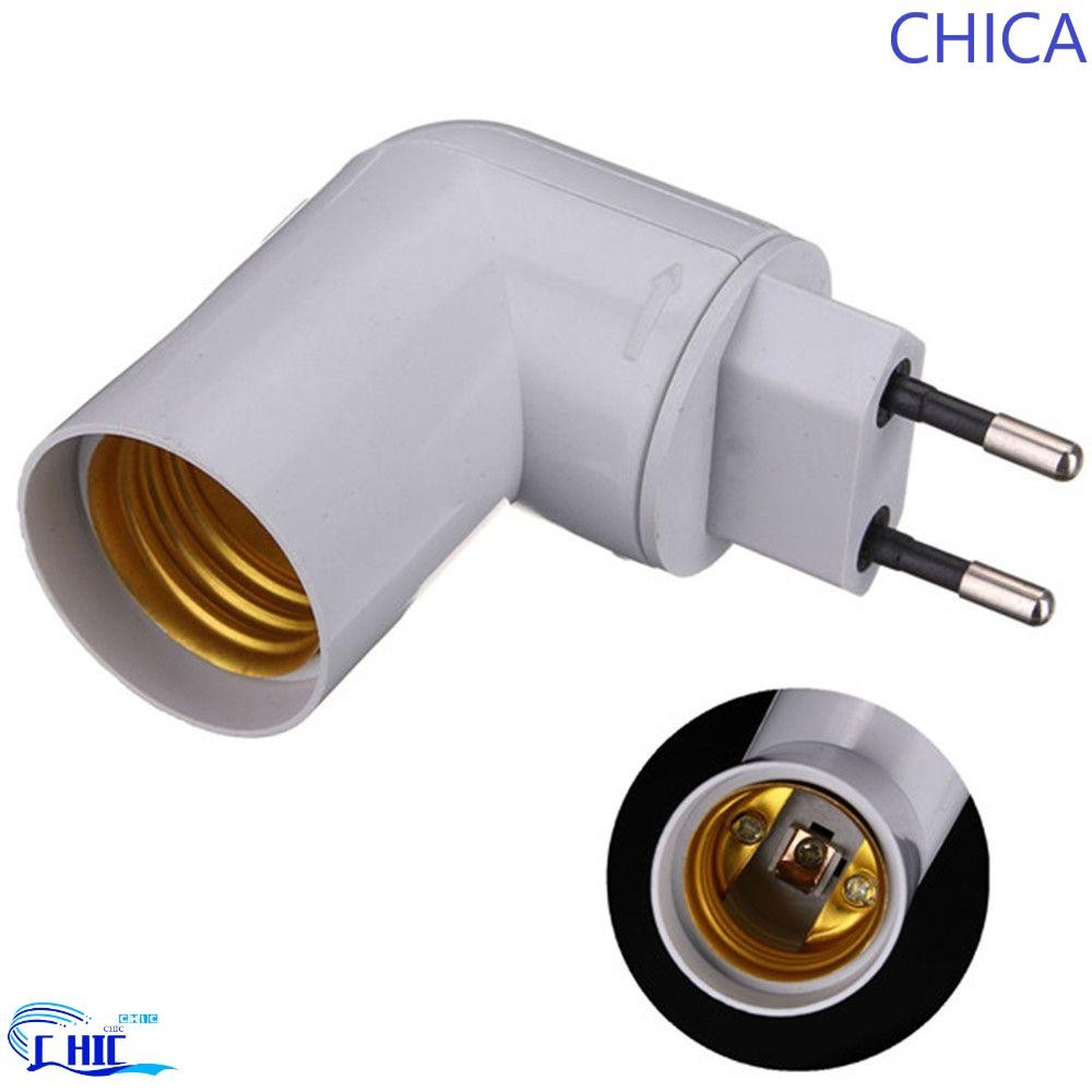 CHICA E27 หลอดไฟ PP ถึง E27 ฐานหลอดไฟคุณภาพสูงผู้ถือหลอดไฟ Splitter พร้อมสวิตช์เปิด/ปิด