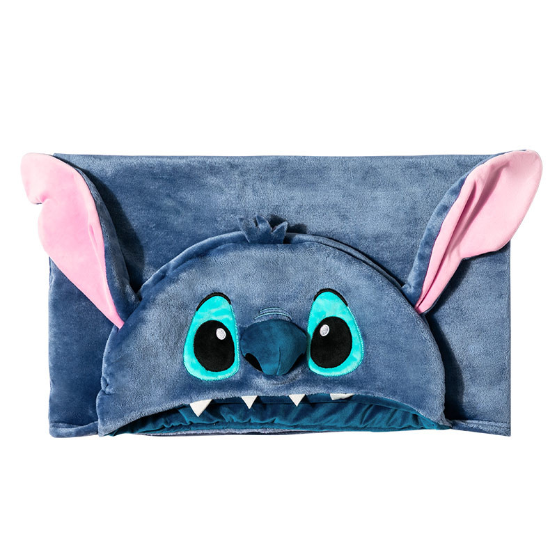 MINISO MINISO MINISO Star Treasure Series Stitch Plus Size Casual ผ้าห่มหนา Warm Nap ผ้าห่ม