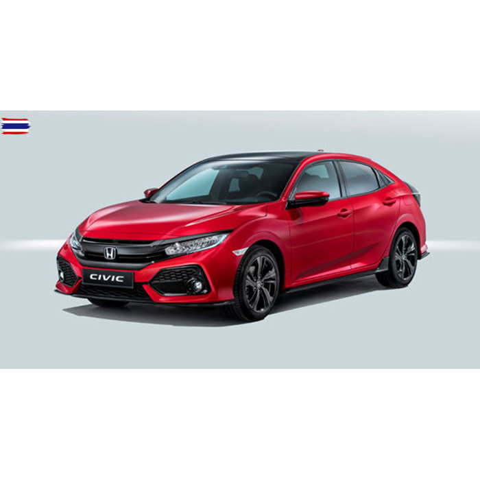 โลโก้หน้ากระจัง HONDA CIVIC FC FK สีดำเงา Black piano  CIVIC FC FK year 2015-2020 4ประตู 5ประตู