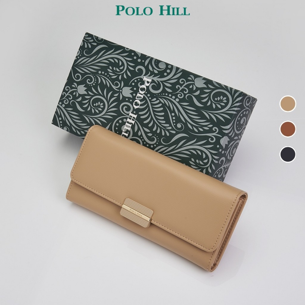 POLO HILL Ladies Tri-Fold Long Wallet PLWL-LW206
