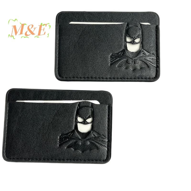 [M&E] Bat ID Wallet Slim Leather Card Holder Case Wallet With Hero Mask Creative Anniversary Birthda