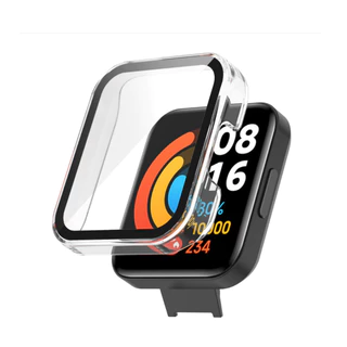 เคสพีซีแบบเต็มจอ 2-in-1 สำหรับนาฬิกา Redmi Watch 2 lite พร้อมฟิล์มกันรอยหน้าจอและเปลือกกันน้ำ