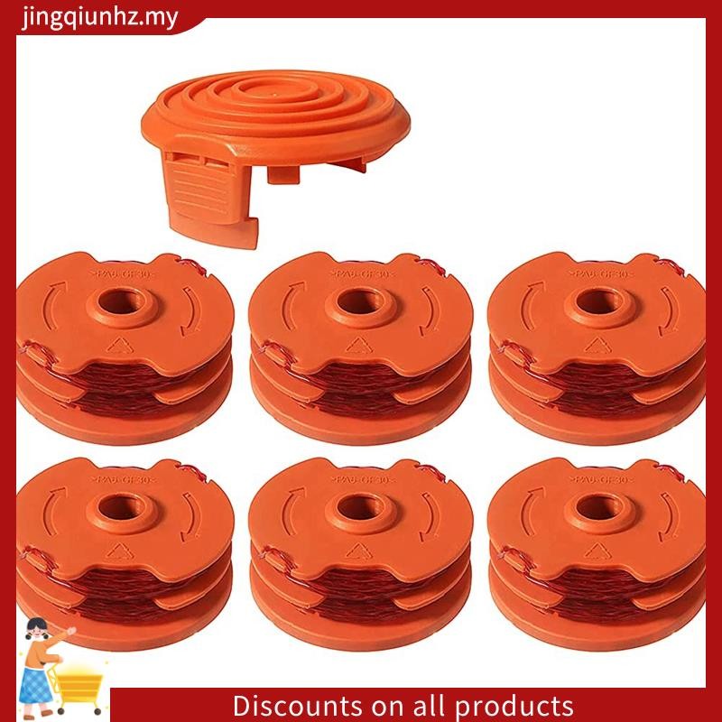 WA0007 / 50022833 เปลี่ยนสาย Trimmer Spool สําหรับ WG116 WG119 สายไฟฟ้าแบบมีสาย, 16Ft 0.065 นิ้ว