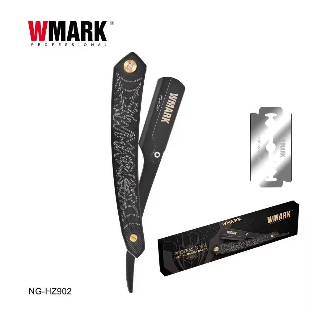 WMARK HZ902ขาตั้งเครื่องโกนหนวดย้อนยุคมาพร้อมกับเครื่องโกนหนวดแบบแมนนวลสําหรับการกันคิ้วและโกนหนวดใบ