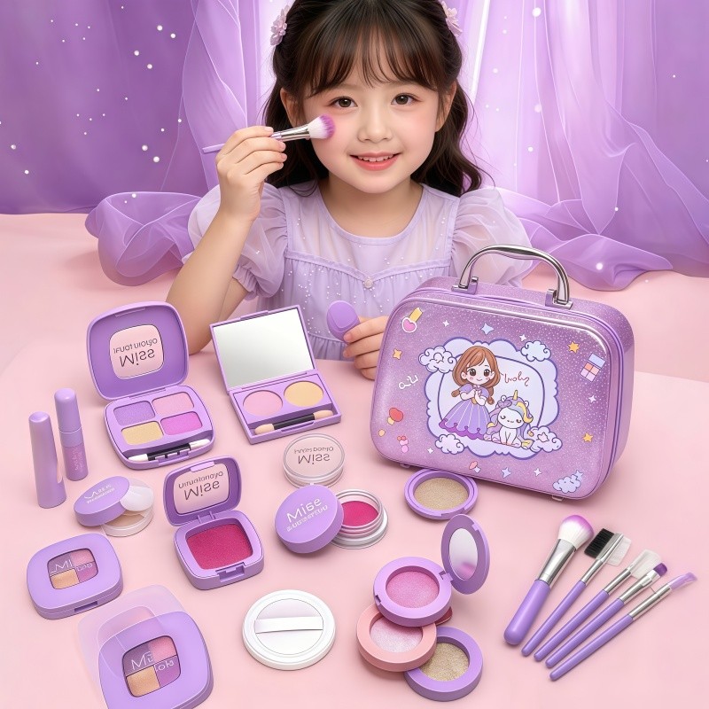 COD ของเล่นแต่งหน้า 18/22PCS ปลอดภัยและปลอดสารพิษ ของเล่นเล่นสมมติ ของขวัญวันเกิด ของเล่นจำลอง