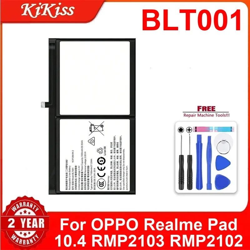 ยี่ห้อใหม่แบตเตอรี่ BLT001 สําหรับ OPPO Realme Pad 10.4 RMP2103 RMP2102