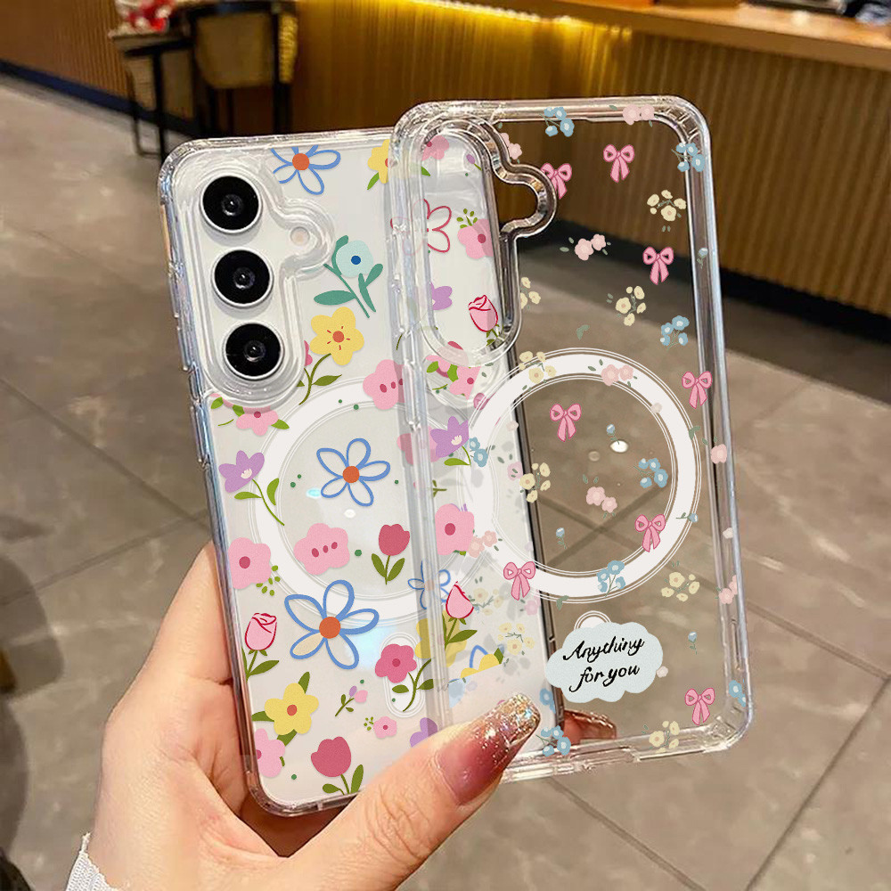 เคสโทรศัพท์แบบแม่เหล็ก for Samsung A57 A37 A07 A17 S26 Ultra A56 A55 5G A26 A36 A35 A54 S24 S25 S23 Ultra S24FEกันกระแทก