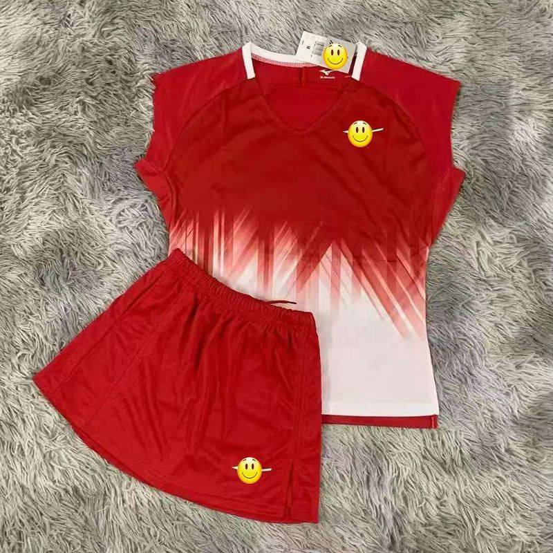 New Badminton Clothing Flying Sleeve Women's Sports Racing Suit Gradient Badminton Suit Slimming Sui
