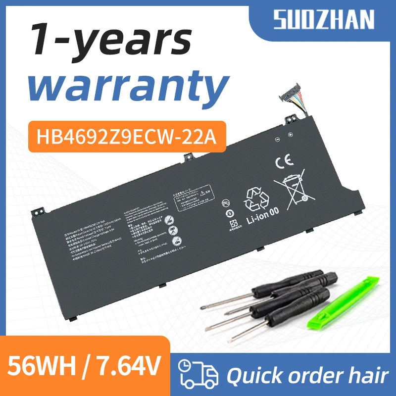 SUOZHAN HB4692Z9ECW-22A แบตเตอรี่แล็ปท็อปสําหรับ Huawei MateBooK D14 NblL-WDQ9HN Nbl-WAQ9H NbIL-WFP9
