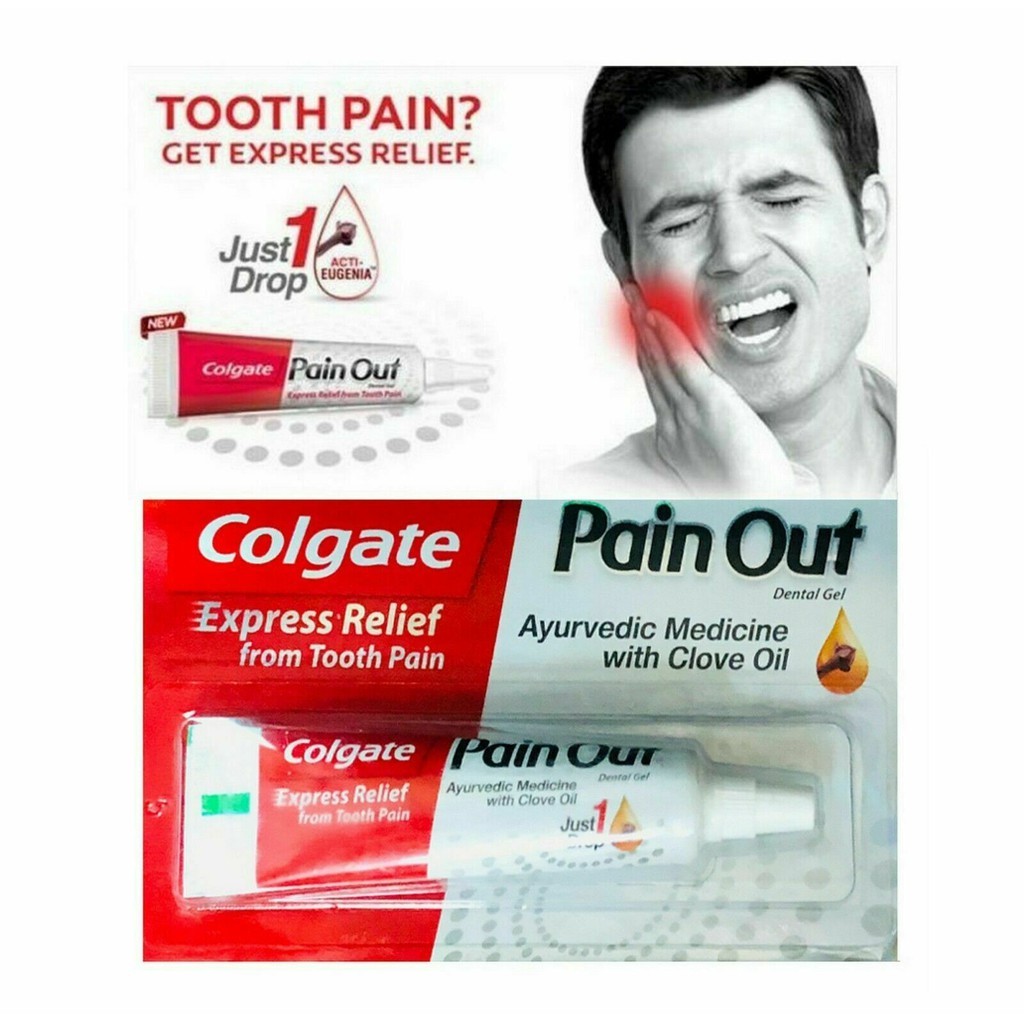 Colgate Pain Out 10g.คอลเกต เจลแก้ปวดฟันฉับพลัน 10 กรัม