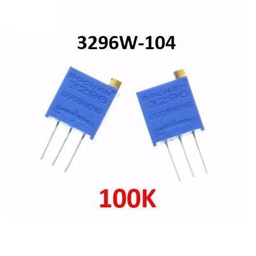 Trimpot multiturn 3296W104 100K ทริมเมอร์ 3296W 100K [CE]