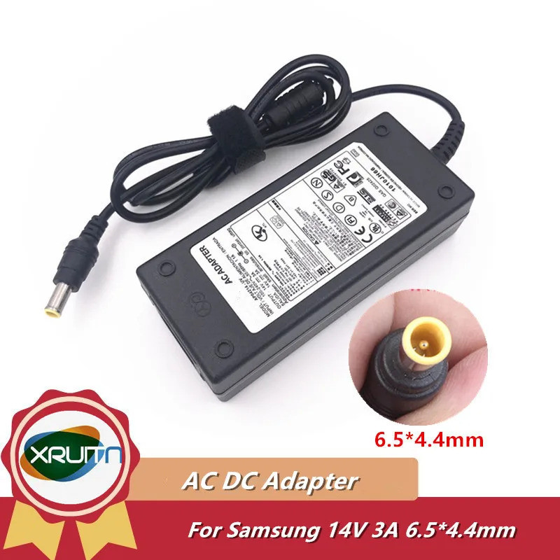 สําหรับ Samsung LCD/LED Monitor AC Adapter Charger 42W 14V 3A (6.5 มม.*4.4 มม.) S22B150 S22B150N S22