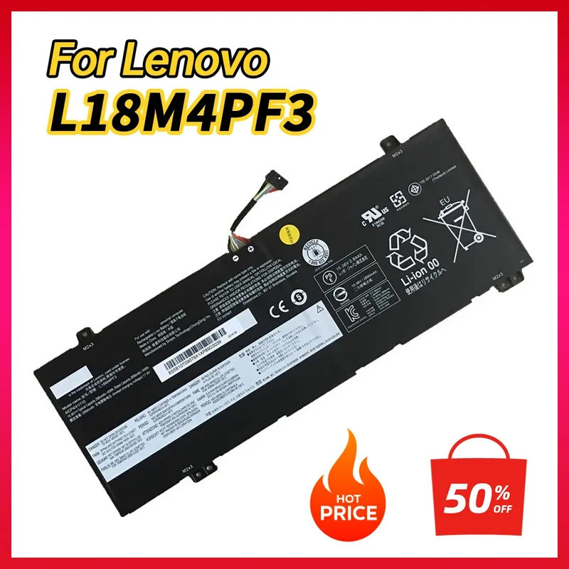 100% ใหม่ของแท้ L18M4PF3 L18C4PF4 L18M4PF4 L18C4PF3 แบตเตอรี่แล็ปท็อปสําหรับ Lenovo IdeaPad S540-14I