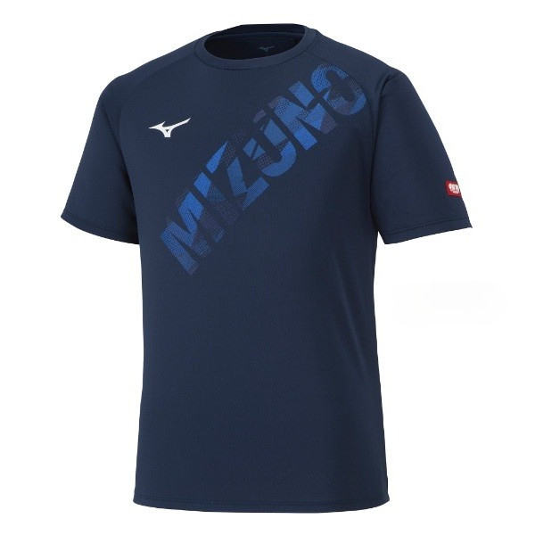 พร้อมสต็อก เสื้อยืดพิมพ์ลายผ้าฝ้ายลําลอง Mizuno Mizuno ใหม่
