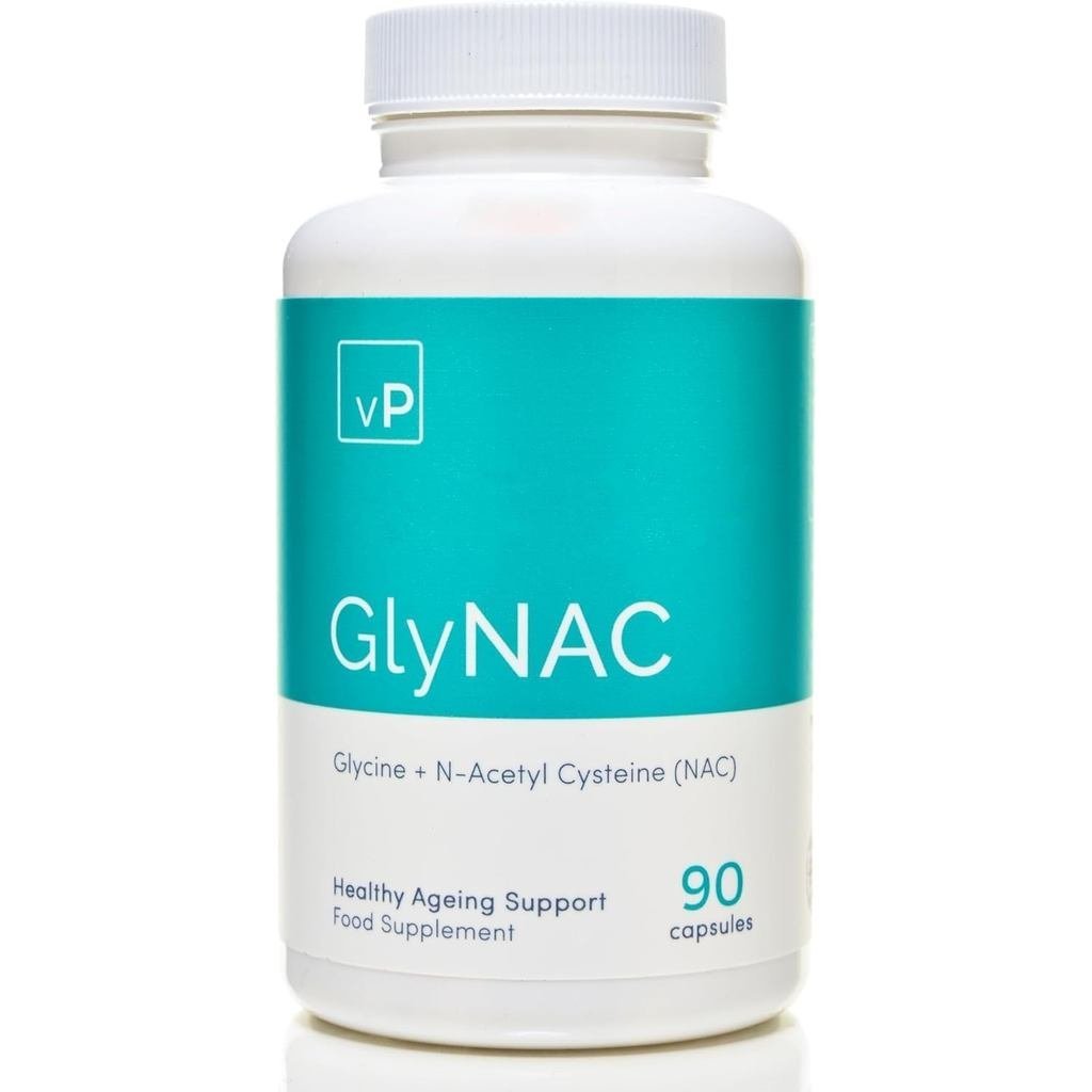 VP Vitality Pro GlyNAC 700mg x 90 แคปซูล อาหารเสริม Glycine & NAC, & Glycine สําหรับการสนับสนุน Meta
