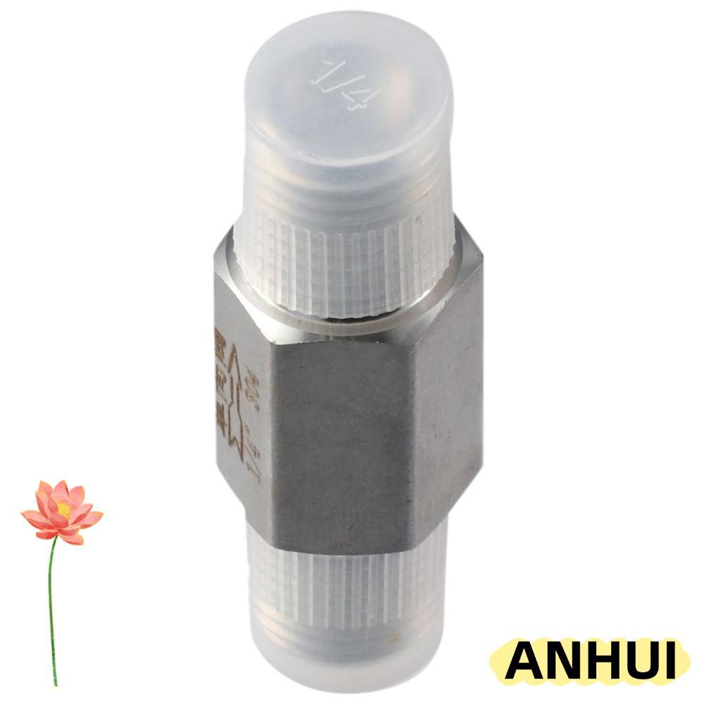ANHUI เช็ควาล์ว, เงินชายกับชายด้ายวาล์วทางเดียว, ไม่กลับ 304 สแตนเลส 1/4 นิ้ว NPT วาล์วไม่กลับน้ํามั