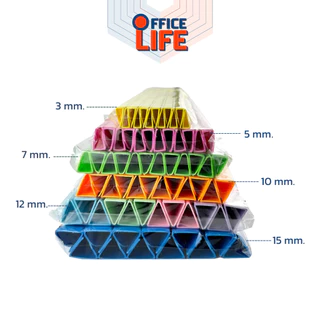 Orca (ออร์ก้า) สันรูดพลาสติก A4 ขนาด10 mm มีให้เลือก 19 สี ( 12 ชิ้น / แพ็ค )