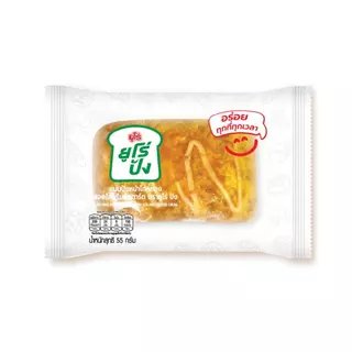 NP (แพ็ค 6 ชิ้น) Euro ยูโร่ปัง ขนมปังหน้าไก่หยอง สอดไส้ครีมคัสตาร์ด น้ำหนักสุทธิ 50 กรัม/ชิ้น