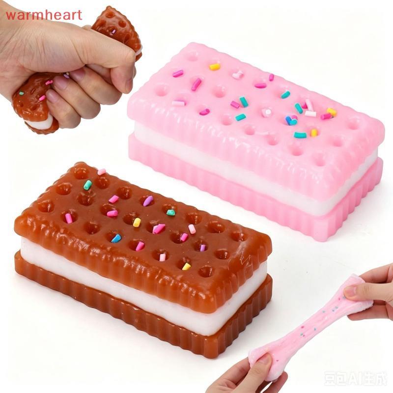 (heart) Squeeze Dpression Squishy Fidget ของเล่นคุกกี้รูป Stiy Taba Stress Reliever สําหรับพนักงานออฟฟิศ Home Daily Relaxation
