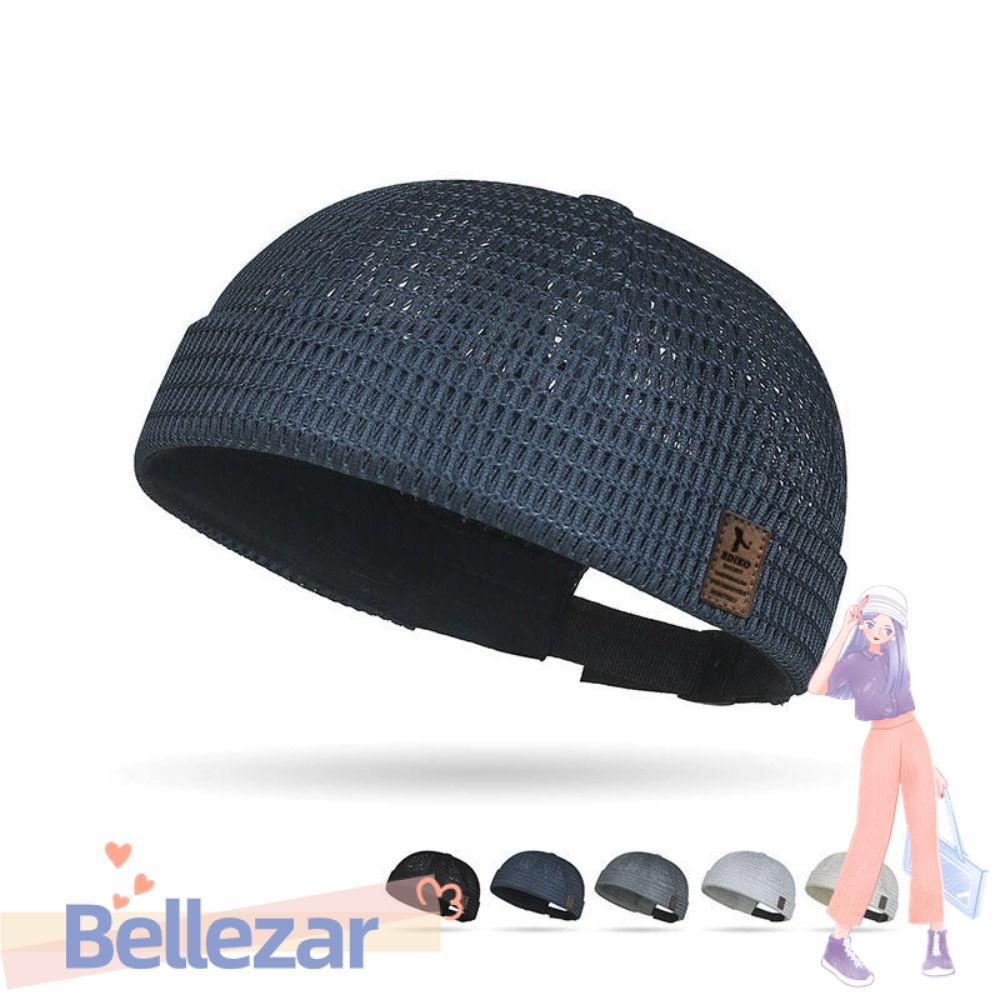 BELLEZAR หมวกผิวแตงโม, Brimless ตาข่าย Docker Beanies หมวก, Casual Breathable Ultra-Light ปรับ Hip Hop หมวกกลางแจ้ง