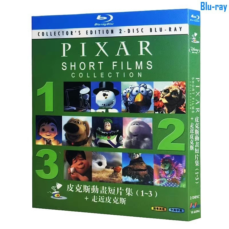 [แผ่นบลูเรย์ SEALED] Animation Pixar Short Films Collection 1-3 & Inside Pixar (2020) 2 แผ่น ใหม่เอี