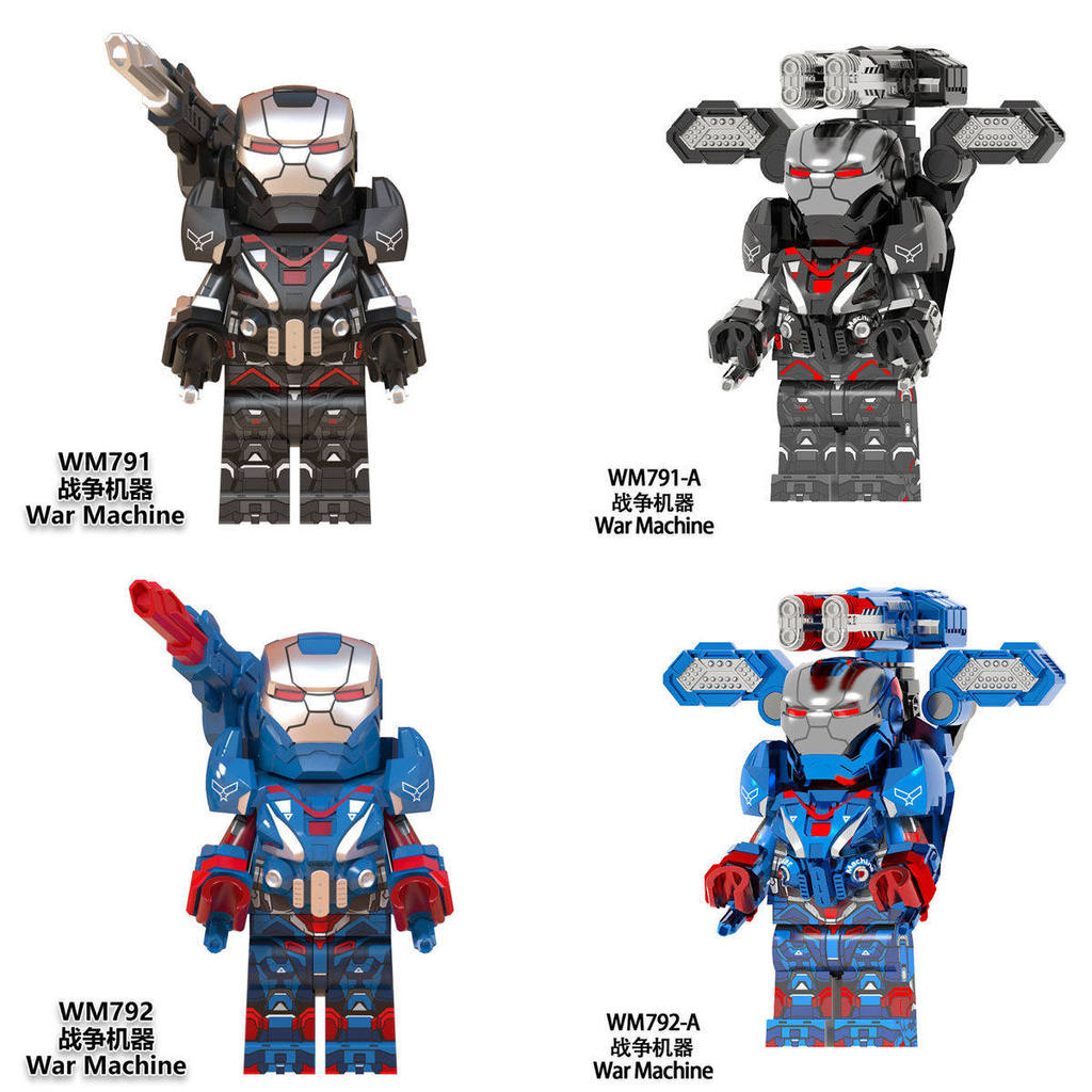Superhero Series Third Party War Machine ประกอบ Building Block Minifigure ของเล่น WM791A 37FA