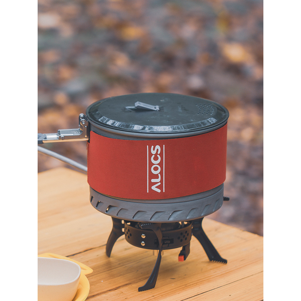 ALOCS ALOCS Walker 1 2 หม้อเก็บความร้อน Jichuan Energy Collecting แหวนหม้อเดียวกลางแจ้งแบบพกพาพับหม้