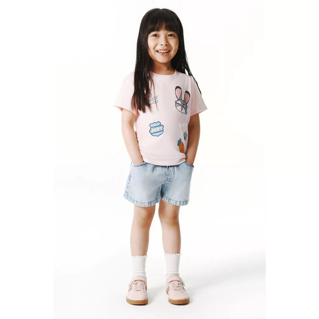 H&M(เอชแอนด์เอ็ม) เสื้อยืดผ้าฝ้ายพิมพ์ลาย เด็กหญิง 1346702_2