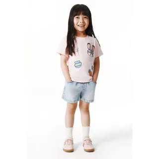 H&M(เอชแอนด์เอ็ม) เสื้อยืดผ้าฝ้ายพิมพ์ลาย เด็กหญิง 1346702_2