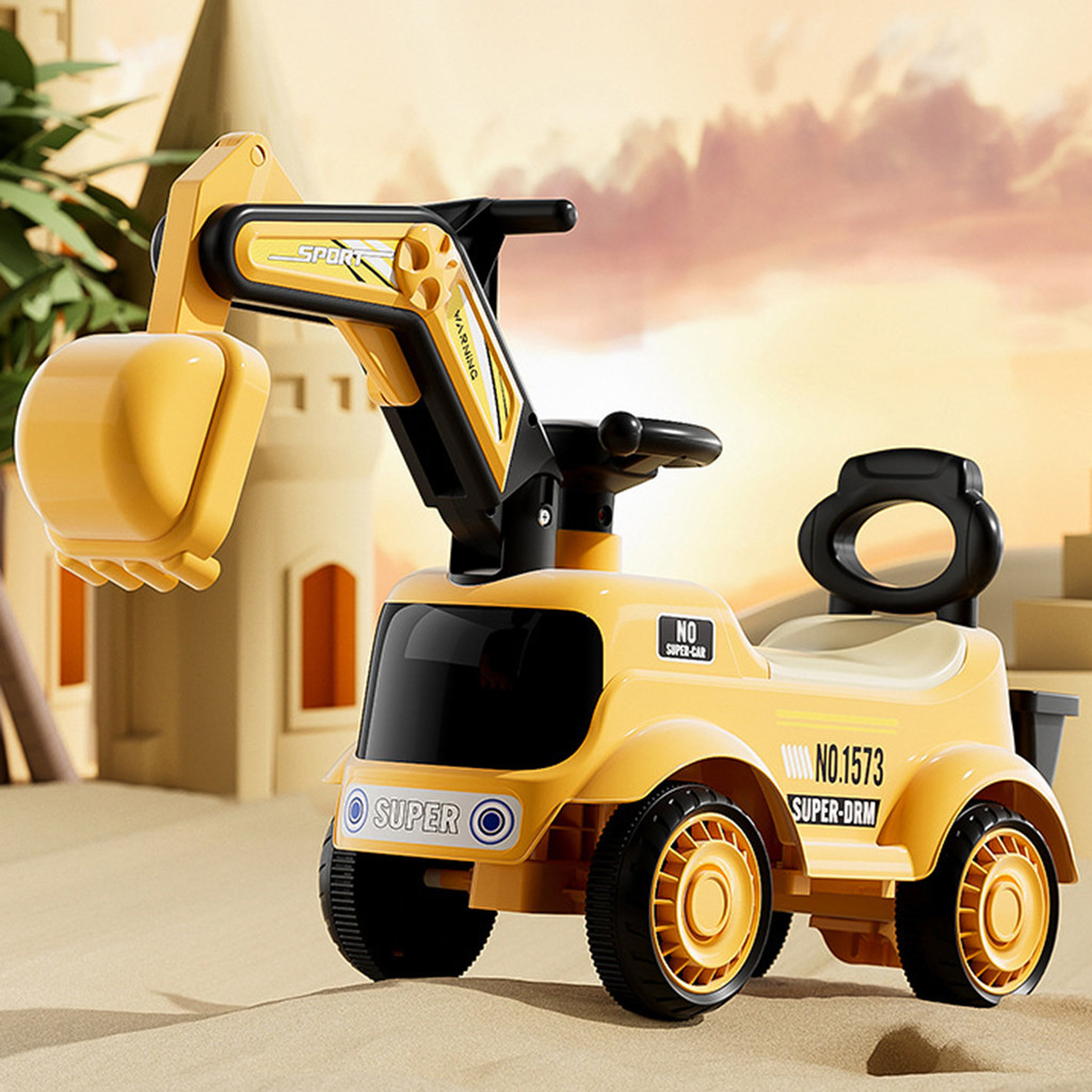 Ride On Car ของเล่นเด็กพร้อมไฟเพลงสําหรับเด็กวัยหัดเดิน 4 ล้อรถของเล่นเด็ก Swing Car