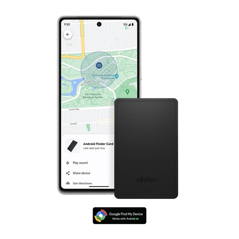 การ์ด ตัวค้นหา EKSTER Android | การ์ดติดตามบลูทูธสําหรับกระเป๋าสตางค์ | ตัวระบุตําแหน่งกระเป๋าสตางค์