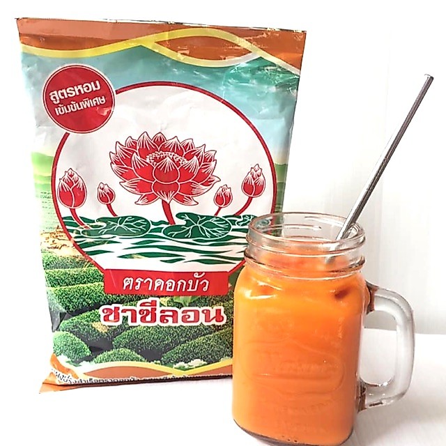 ผงชาไทย ชาซีลอน ชาเย็น ตราดอกบัว(400g)