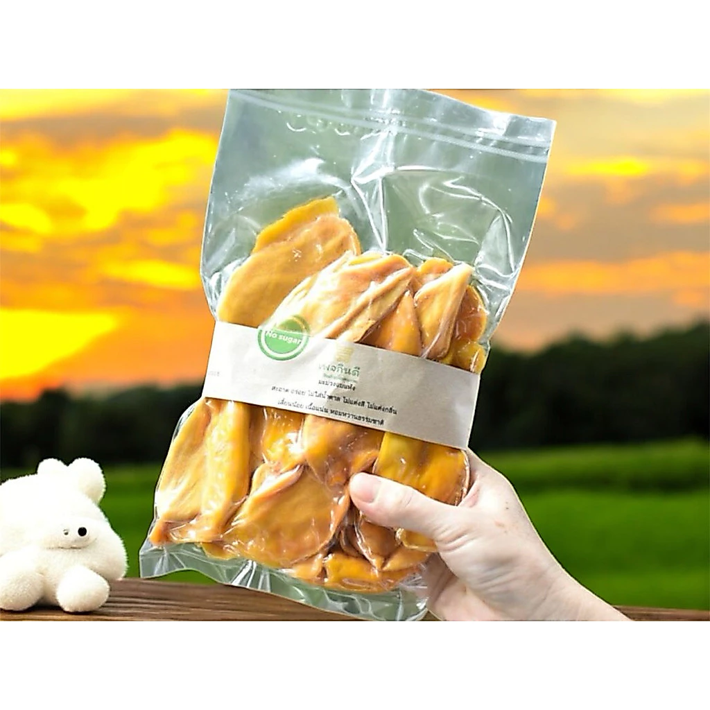 มะม่วงอบแห้ง (Dehydrated Mango) ไม่มีน้ำตาล น้ำหนัก 300 กรัม #ผลไม้อบแห้ง #Dehydrated Mango #Mango
