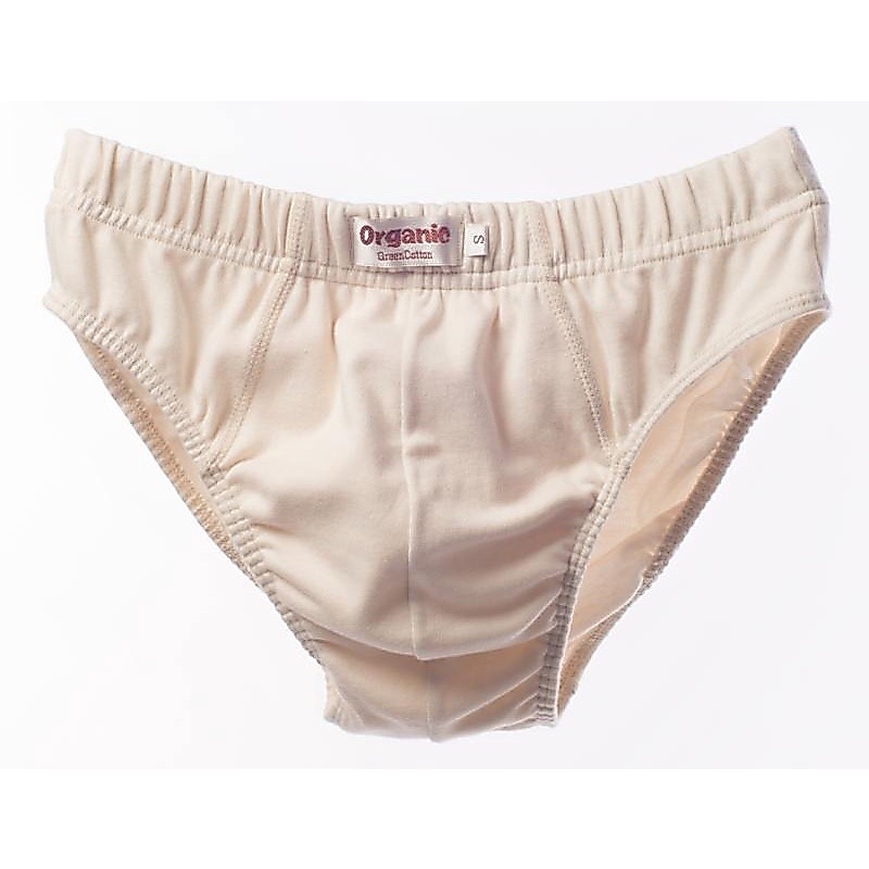กรีน ค๊อตตอน กางเกงในชายออแกรนิค สีครีม(แพ็ค 6 ตัว) Green Cotton Men’s Underwear Pants(Organic Cotton) 6-Piece Pack 2107 ราคาถูก Shopee Lazada