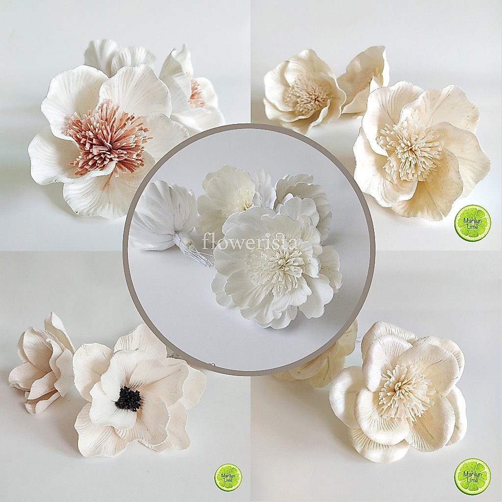 ดอกไม้แห้งจากไม้โสน สำหรับตกแต่งและดูดน้ำหอม szie M, S (ขนาด 8, 11 cm.) พร้อมส่ง !!!