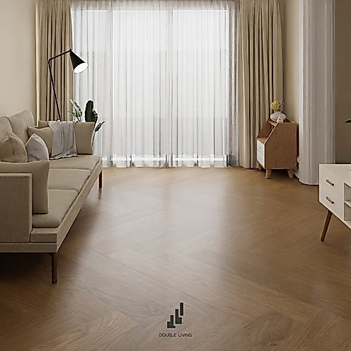 Double Living SPC Vinyl Flooring  8 mm กระเบื้องไวนิล SPC ลายไม้คลิกล๊อค ความหนา 8 มม.