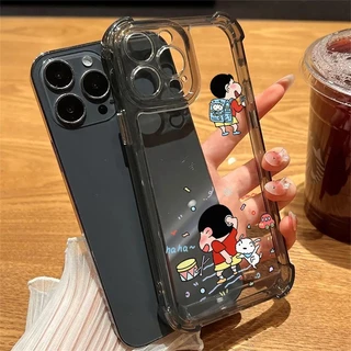 สี่มุมหนาป้องกันการตกเลนส์ป้องกันกรณีโทรศัพท์มือถือสำหรับ iPhone 17 16 15 14 13 12 11ProMax XS XR XS MAX 7 8PLUS