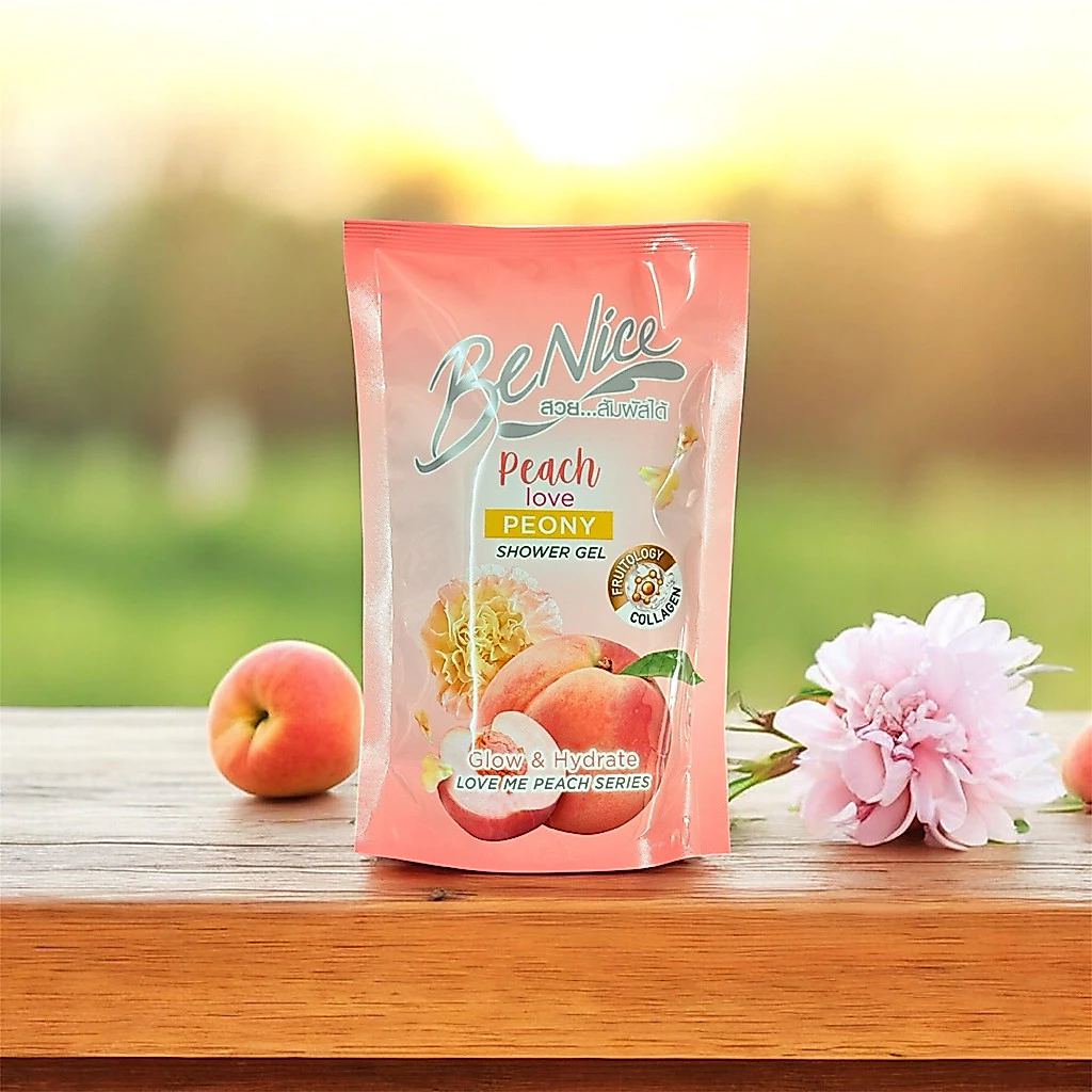 BeNice Love Me Peach Shower Gel 400ml. (รีฟิว)