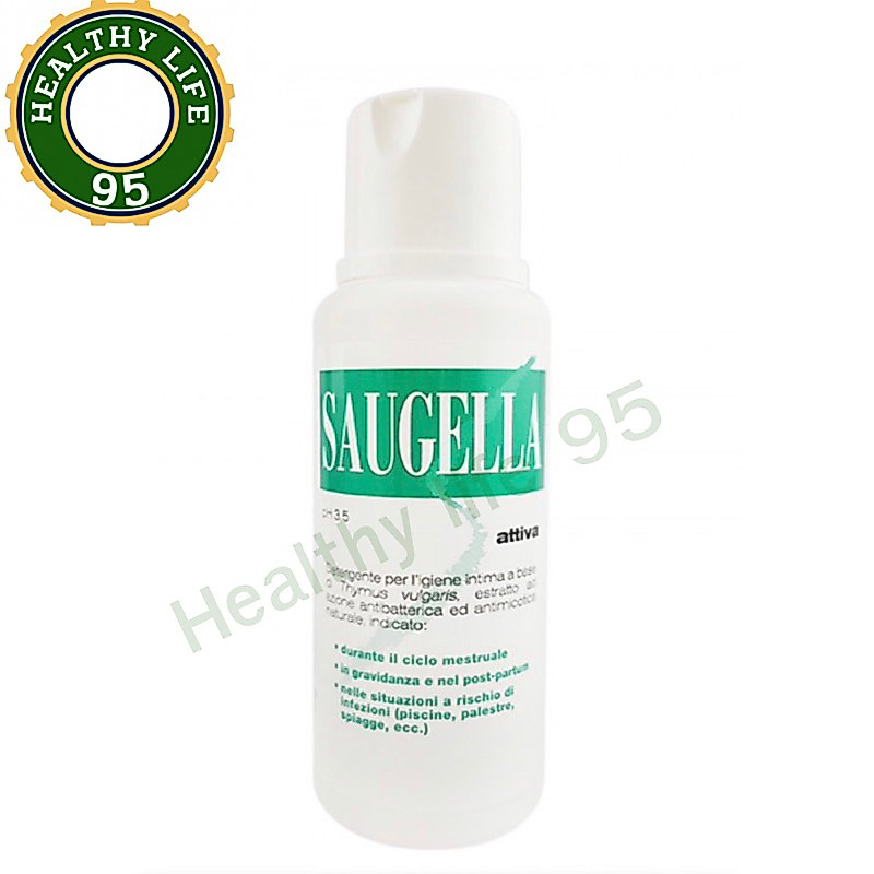 SAUGELLA Attiva PH3.5 ซอลเจลล่า แอ็ทติว่า 250ml.สูตรสีเขียว ปกป้องเป็น 2 เท่า