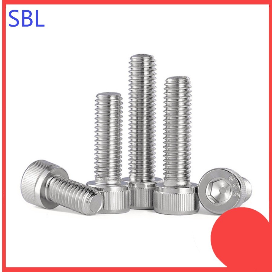 316 สแตนเลสสตีลหัวถ้วยหกเหลี่ยมด้านใน Bolt DIN912 ถ้วยหัวสกรู A4 ขยายหัวทรงกระบอก bolt M2/M2.5/M3/M4