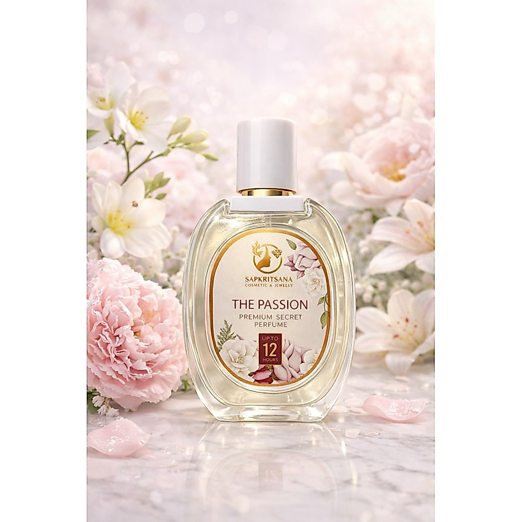 SAPKRITSANA PERFUME-THE PASSION น้ำหอมสำหรับผู้หญิง ผสมน้ำมันกฤษณาแท้ ติดทนนาน 12+ชม.