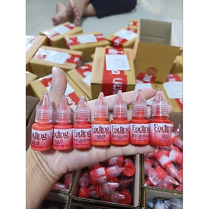✅🎀สี #Fading ขนาด 6 ml#สีสักคิ้ว #สีสักปาก #สีสัก 
⭐️เป็นสีออแกนิคสะอาดปลอดภัย