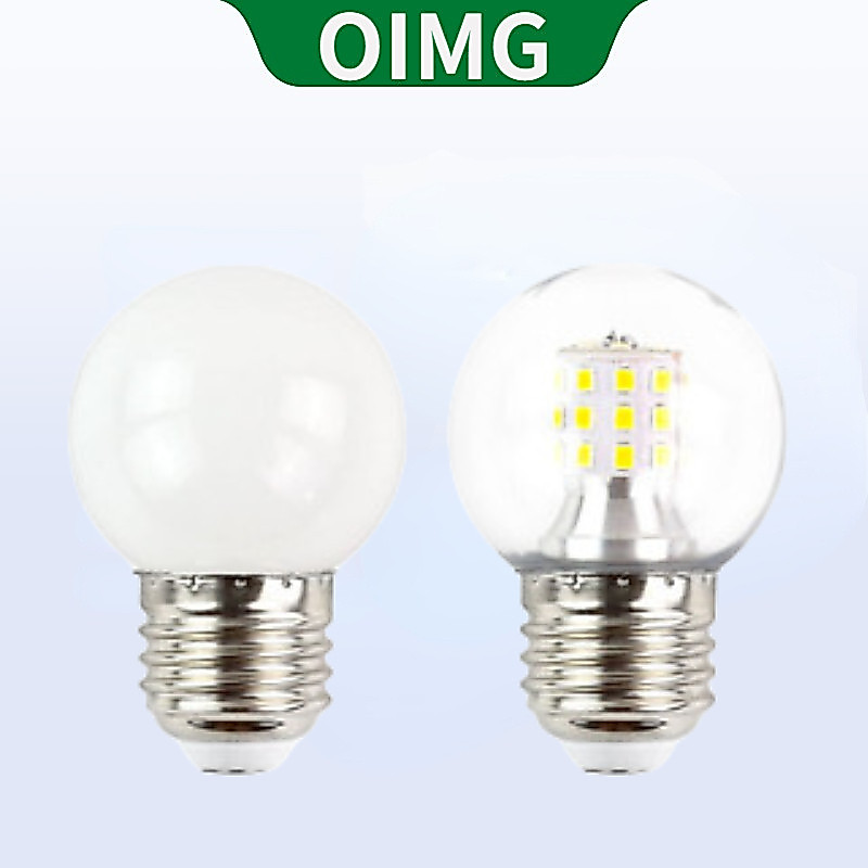 OIMG Tri-สี 5W 7W 9W หลอดไฟ LED 3 สีใน 1 E27 ผู้ถือหลอดไฟ LED G45 รอบฟองหลอดไฟขนาดเล็ก Cool White/Neutral สีขาว/วอร์มไวท์ 220V 240V