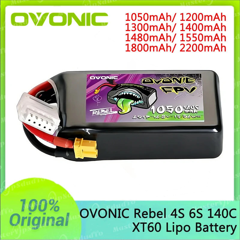 Ovonic Rebel 140C 4S 6S Lipo แบตเตอรี่ 1050mAh 1200mAh 1400mAh 1550mAh 1800mAh 2200mAh XT60 สําหรับ 
