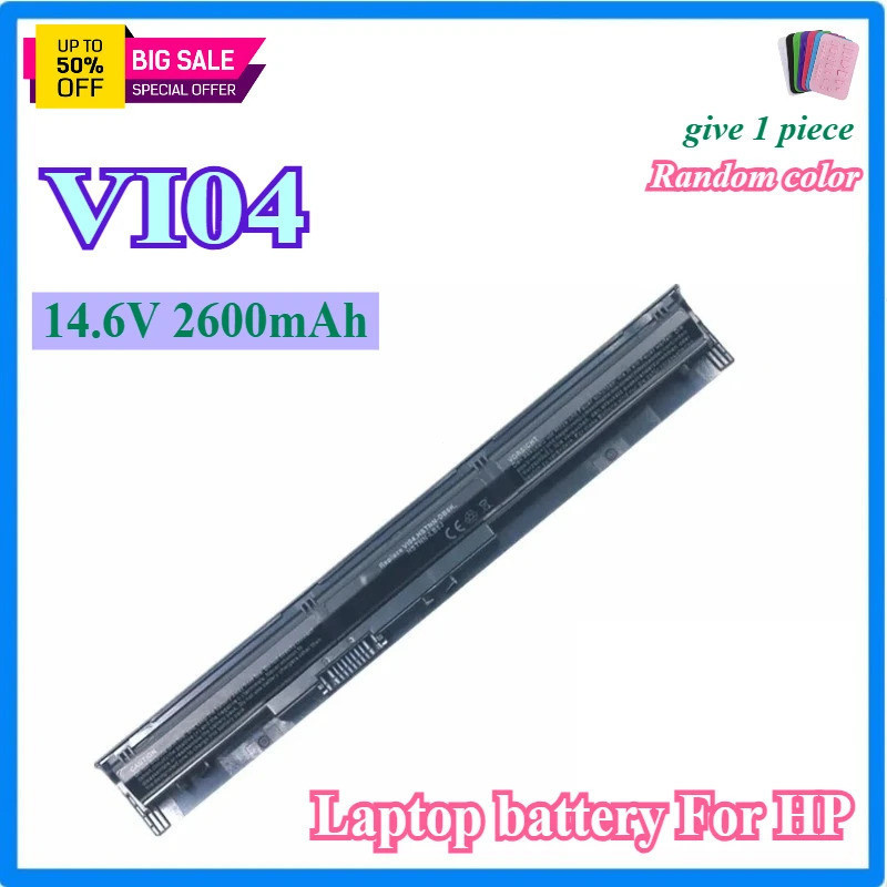 VI04 แบตเตอรี่แล็ปท็อปสําหรับ Hp Envy 14 15 17 ProBook 450 455 440 G2 445 756479-421 HSTNN-DB6I HSTN