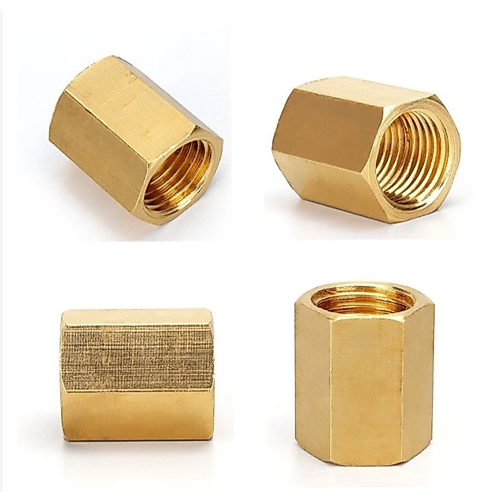 ข้อต่อทองเหลือง เมีย-เมีย 1/8",1/4",3/8" ข้อต่อเกลียวในสองด้าน ข้อลดเกลียวใน