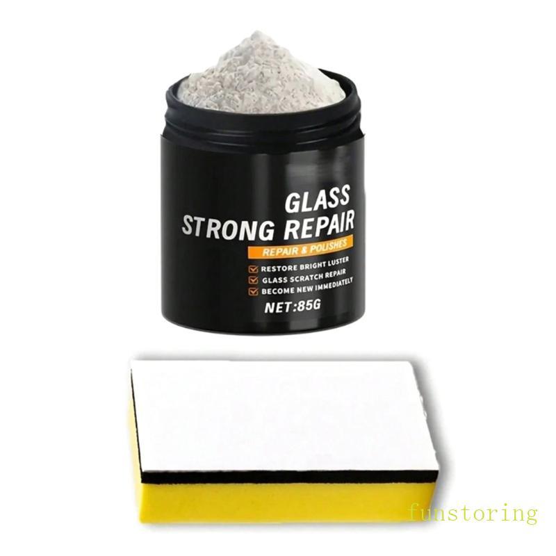 FUN 85G Glass Scratch Remover Powder ฟื้นฟูพื้นผิวขุ่น Professional