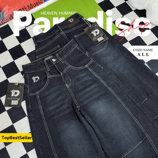 Paradise | Jaff Barrel Street - กางเกงบาเรล สไตล์สตรีท | ใส่ได้ หญิง - ชาย | Unisex | Women - Men | Jeans