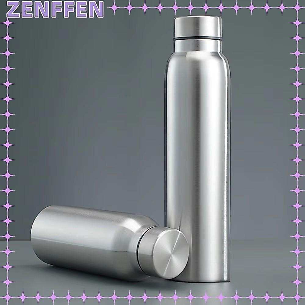 ZENFFENBC ขวดน้ําโลหะ, ขวดเดินป่าสแตนเลส 650/850/1000 มล., กลางแจ้งความจุขนาดใหญ่ชั้นเดียวถ้วยน้ําเย็นแบบใช้ซ้ําได้กาต้มน้ํากีฬา