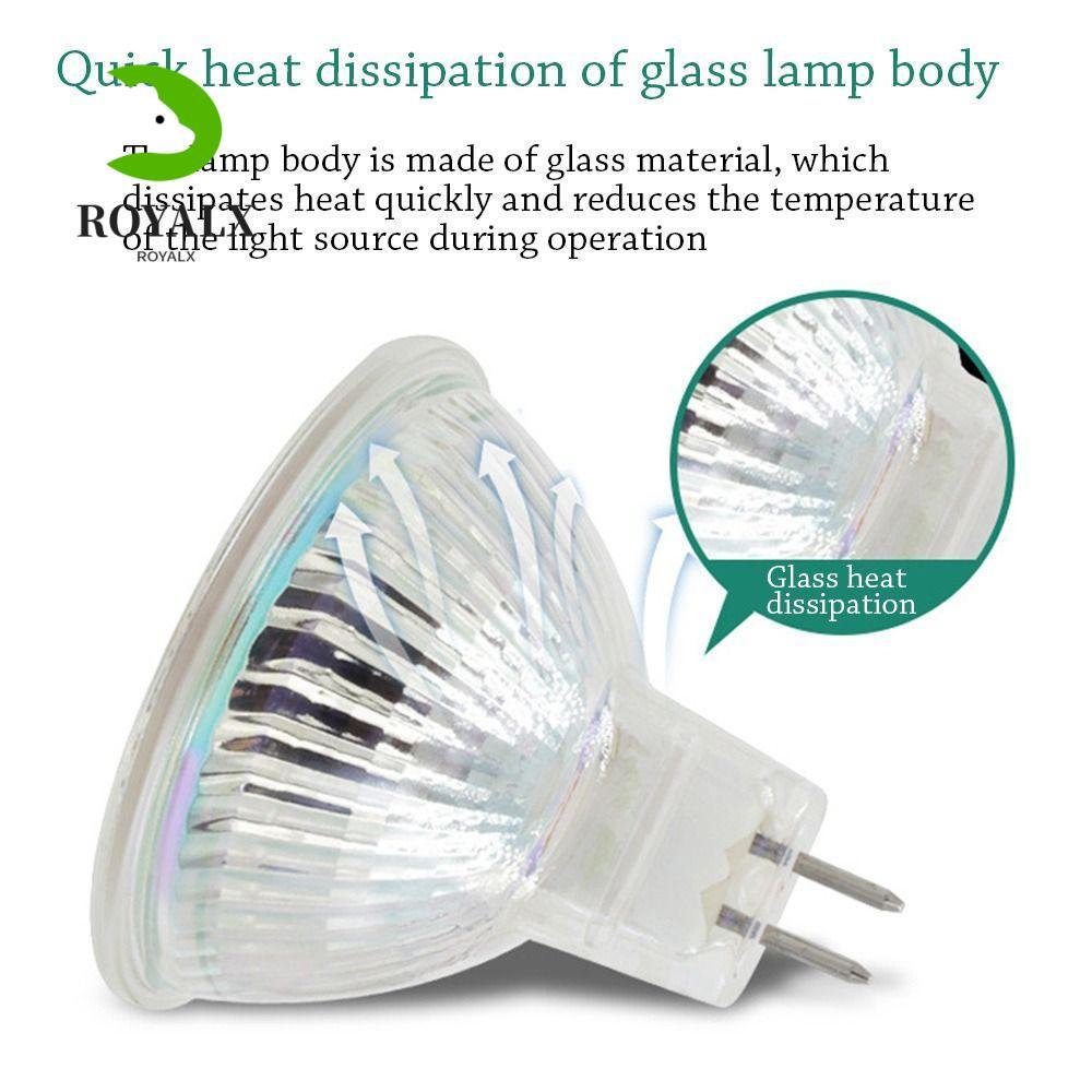ROYALX หลอดไฟ LED Warm 220V/12V 5W/3W Mini MR11/MR16/GU10